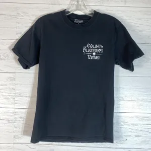 Count's Kustoms Las Vegas grunge skeleton cross tshirt size Small thumbnail 2