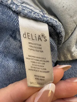 Delia*s Light Wash Jeans Small Relaxed Fit Y2K Denim thumbnail 4