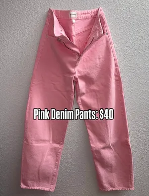 FRAME Pink Denim Jeans thumbnail 1