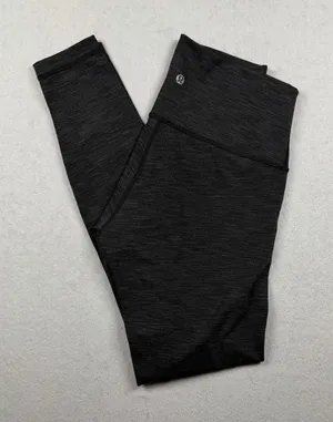 Lululemon Wunder Under High-Rise Leggings Size 8 Gray Heather 28” thumbnail 1