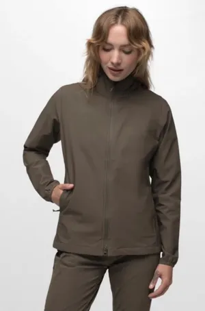 Prana Halle AT Long‎ Sleeve Full Zip Hooded Jacket in Slate Green Sz S NEW thumbnail 1