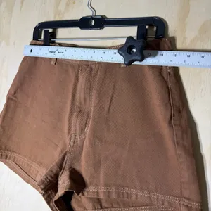 Princess Polly Brown‎ Twill High Rise Workwear Shorts Women’s Size 6 Casual thumbnail 3
