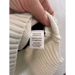 Sincerely Jules Womens SKI Graphic‎ Knit Sweater White Black Medium ST21841 thumbnail 4