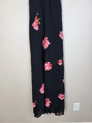 Reformation Renee Black Pink Floral Maxi Dress size XS $218 thumbnail 3