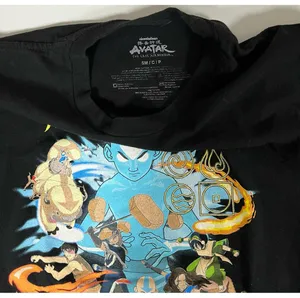 Nickelodeon Black ‘Avatar: The Last Airbender’ Graphic Short Sleeve T-Shirt Top Blouse Tee Size S 💙✨ thumbnail 2