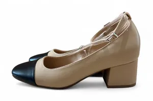 Forever 21 Two-tone black and cream Mary Jane sling back thumbnail 1