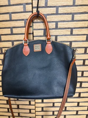 Dooney & bourke black Pebble grain leather satchel thumbnail 1