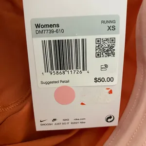 Nike Pink Orange Icon Clash Tempo‎ Luxe Mid-Rise Running Shorts Womens Size XS thumbnail 6