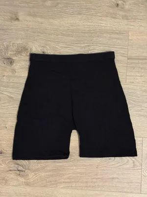 Brandy Melville Classic Black Cotton Biker Shorts One Size thumbnail 2