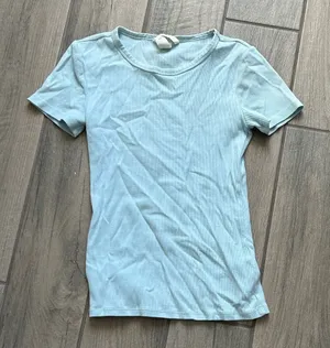 H&M Soft Blue Short Sleeve Tee thumbnail 1