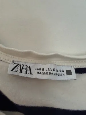 ZARA Striped Crop Top thumbnail 2