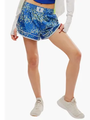 FP Movement by Free People Varsity Blue Printed Shorts Sz XS thumbnail 4