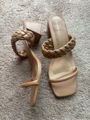 Sincerely Jules  Caramel Colored Sandals 8 thumbnail 2