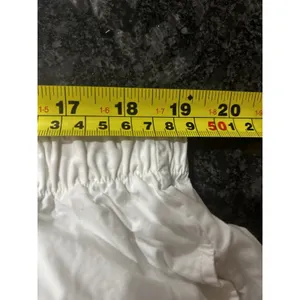 SKIMS Pajama Pants Size 3X White Poplin Sleep Elastic Waist Pockets Lounge Cozy thumbnail 5