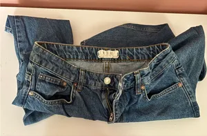 We The Free Women's Relaxed Dark Blue Denim Jeans thumbnail 1