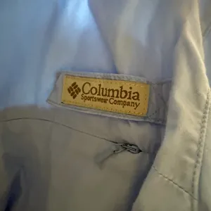 Columbia Women's Long‎ Sleeve Button Up Shirt Light Blue XL Fishing Outdoor thumbnail 3