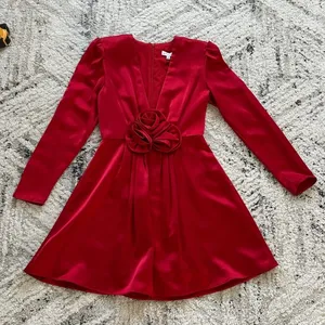 Gianni bini red satin dress size 0 Valentine’s Day thumbnail 7