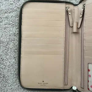 Kate Spade New York Black Leather Continental Wallet thumbnail 6