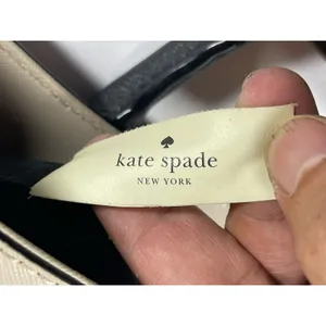 Kate Spade New York Beige/Black Colorblock Tote Zip Center, Pockets Gold thumbnail 13