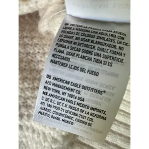 American Eagle Sweater Womens Size S White Long Tunic Crew Neck Oversized NWT thumbnail 12