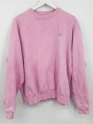 Vintage Y2K Champion Pastel Pink Pullover Sweatshirt thumbnail 2