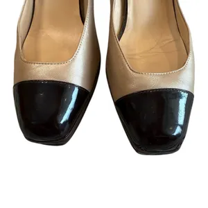 Cole Haan Beige Brown Patent Cap Toe Pumps Heels 8.5 B thumbnail 6