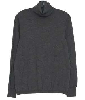 Talbots Turtleneck Sweater Minimalist Academia Old Money Quiet Luxury Gray XL thumbnail 1