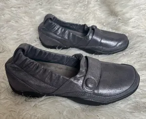 Dansko Silver Women's Shimmer Slip-On Loafers Size 38 thumbnail 1