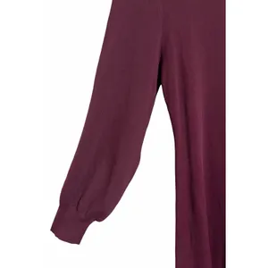 Böhme Mock Neck‎ Long Sleeve Cut Out Maxi Dress Burgundy Women's Size Large thumbnail 7