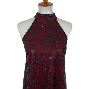 Altard State Maroon Lace Sleeveless Mini Dress Small Cottagecore Boho thumbnail 3
