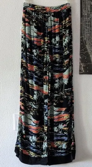 Free People Brand New Blue Lagoon Print Pants thumbnail 6