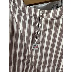 Tribe Kelley GRAYTon Tank Wide Leg Pant Summer Set Mocha Stripe cotton W XL thumbnail 11
