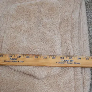 PINK Victoria's Secret Sherpa Teddy‎ Fleece Hoodie XS Beige Quarter Zip Pullover thumbnail 12