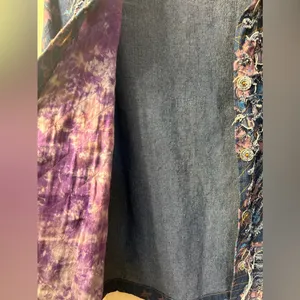 Vintage Tantrums Jean floral Jacket size M thumbnail 5