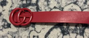 red leather belt Size none thumbnail 1