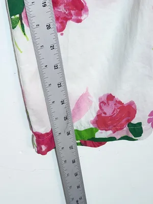 Kate Spade Pink Floral Cotton Pajama Set Size Small thumbnail 7