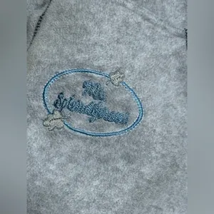 Disney Vtg Y2K Tigger "Mr.Splendiferous" Fleece Embroidered Hoodie Grey/Blue Women's M‎ thumbnail 9