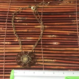 Chico’s Necklace with Gorgeous Lacy Pendant thumbnail 4