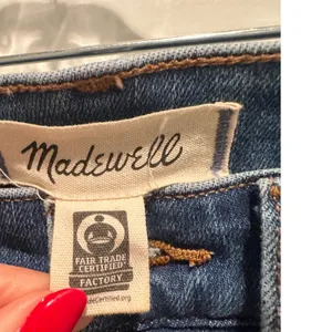 Madewell Kick Out Full Length Jeans Light Indigo‎ Blue Mid Rise Flare Size 24 thumbnail 4