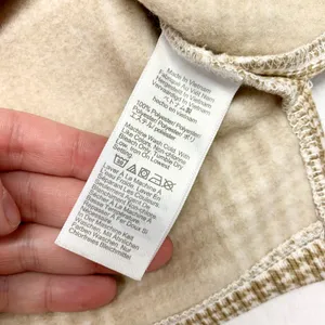 J. Crew Plaid Turtleneck Sweatshirt Womens Size M Tan‎ Glen Check Fleece thumbnail 6