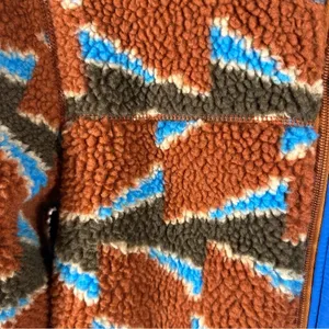 Retro-X Full Zip Fleece Jacket Deep Pile Take Root Burnished Red XS thumbnail 4