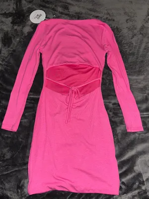 Princess Polly NWT Nolan Pink Mini Dress Size 4 Open Back thumbnail 7