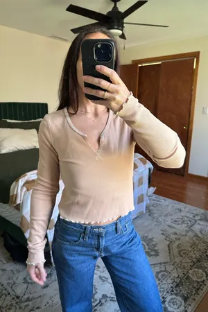 American Eagle Waffle Knit Long Sleeve thumbnail 1