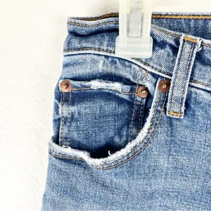 ABERCROMBIE & FITCH The Ankle Straight High Rise Button Fly Jeans Size 26 Casual thumbnail 10