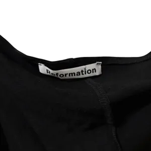 Reformation Black Nostra One Shoulder Slit Maxi Dress Size Large thumbnail 3