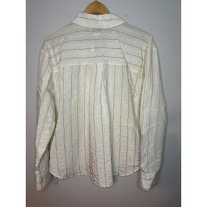 Madewell Relaxed Fit Yellow Cream Stripe Button Up Front Chest Pocket Size‎ XL thumbnail 3