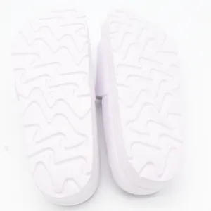 Womens White Platform Slide Sandals Chunky Buckle Strap Foam Slides Size 9 thumbnail 6