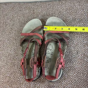 Merrell San Remo Sandals Women's 9 US 7 UK Brown Leather Strappy Summer Gorpcore thumbnail 8