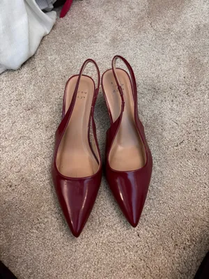 Burgundy Kitten Heels thumbnail 2