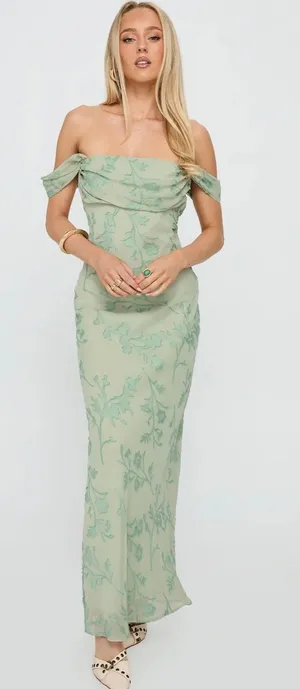 Princess Polly Off The Shoulder Maxi Dress thumbnail 1